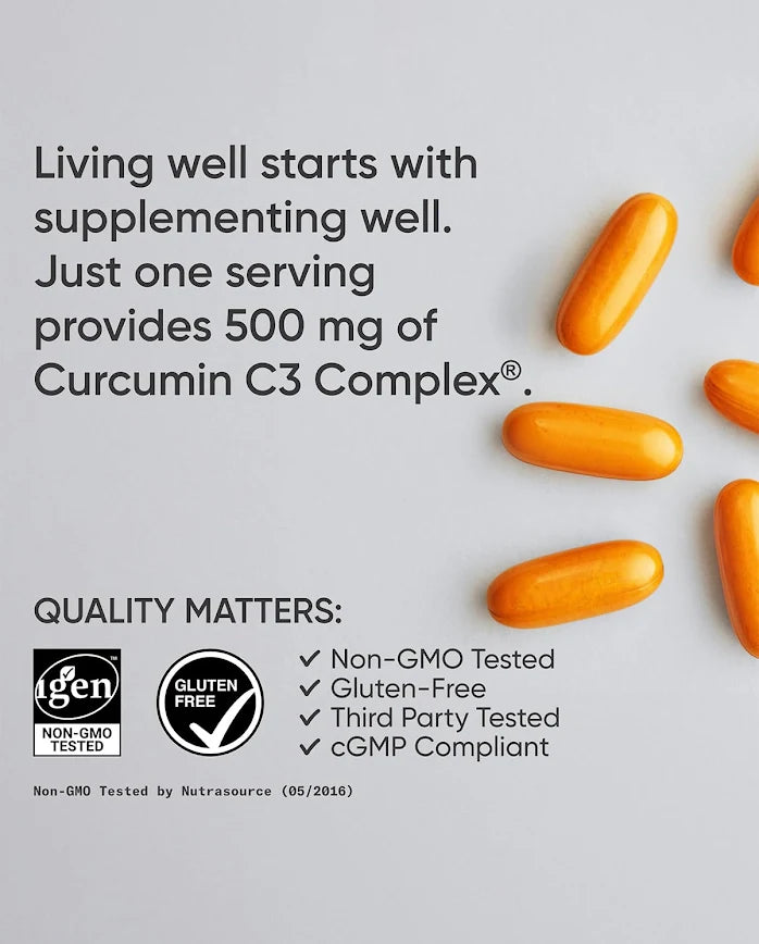 Turmeric Curcumin 500mg with Black Pepper & Organic Coconut Oil – Enhanced Absorption Formula