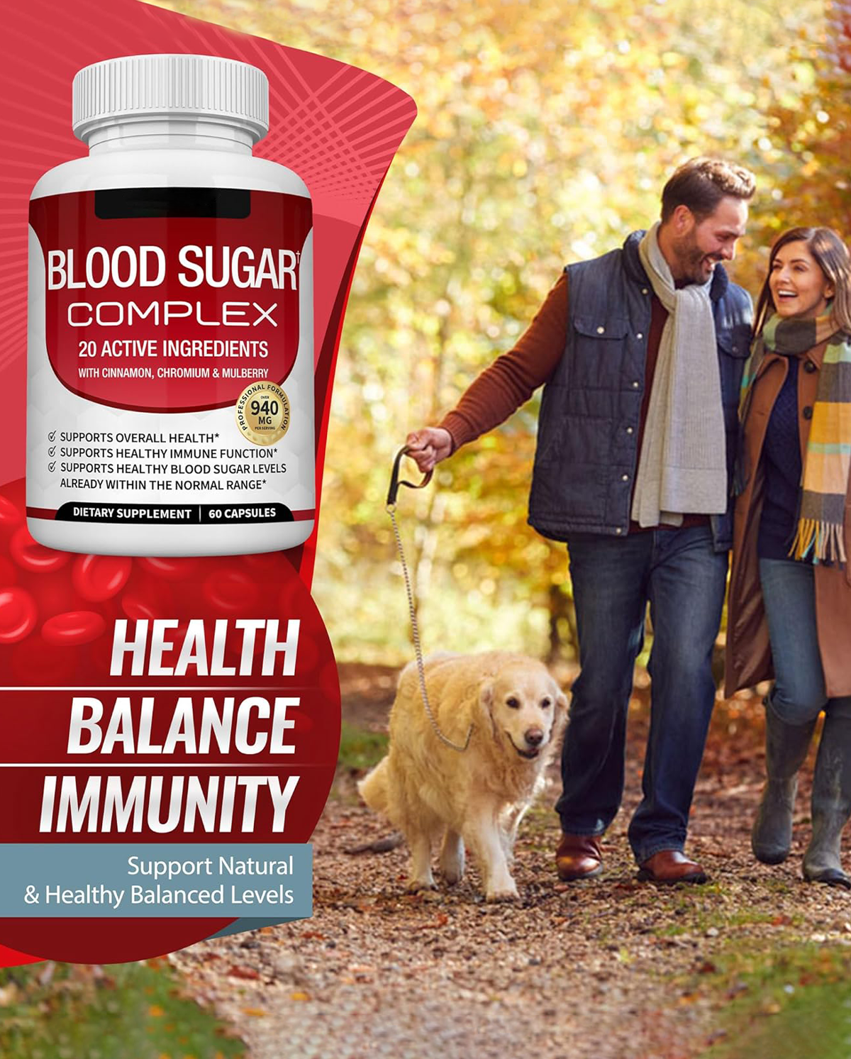 Blood Sugar Complex Supplement – Cinnamon, Chromium & Bitter Melon