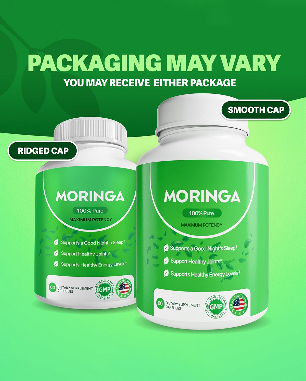 Moringa Capsules – Pure Moringa Powder for Energy, Skin, Immune & Gut Support