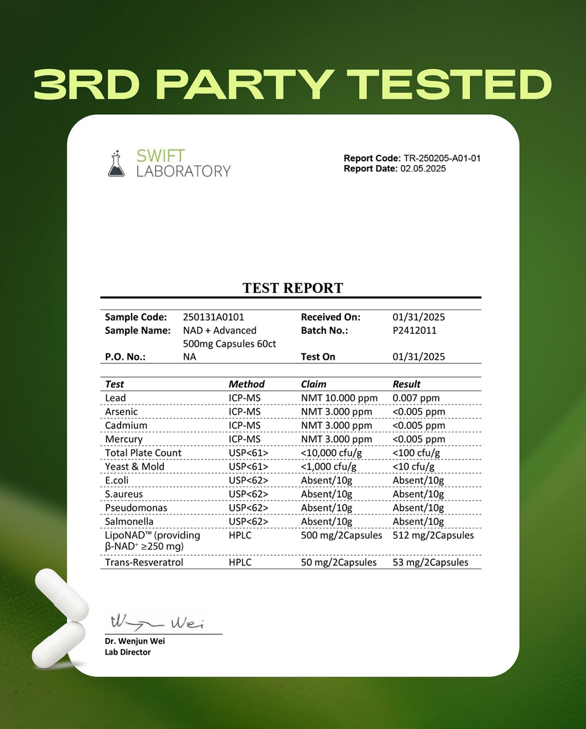 Liposomal NAD plus with Resveratrol