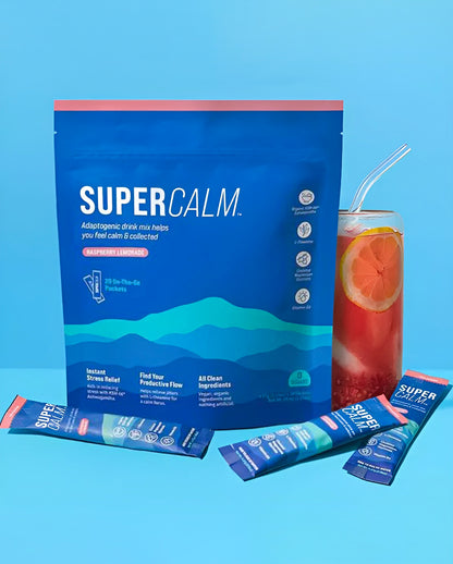 SuperCalm Raspberry Lemonade – Natural Stress Support & Sleep Aid