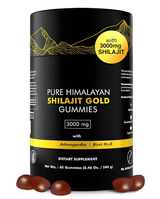 Herbal Gummies with Shilajit & Ashwagandha – Daily Vitality Support
