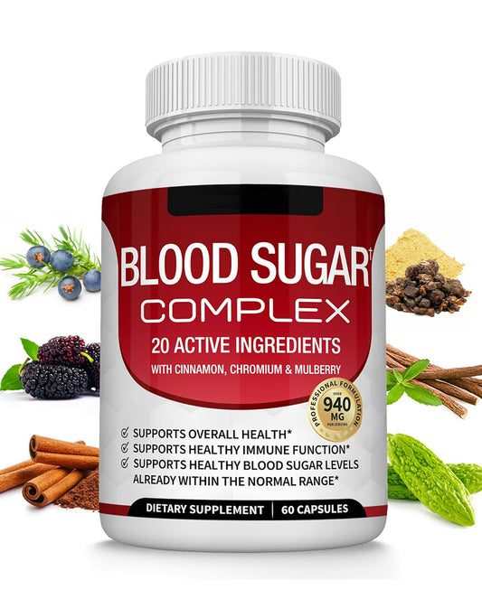 Blood Sugar Complex Supplement – Cinnamon, Chromium & Bitter Melon