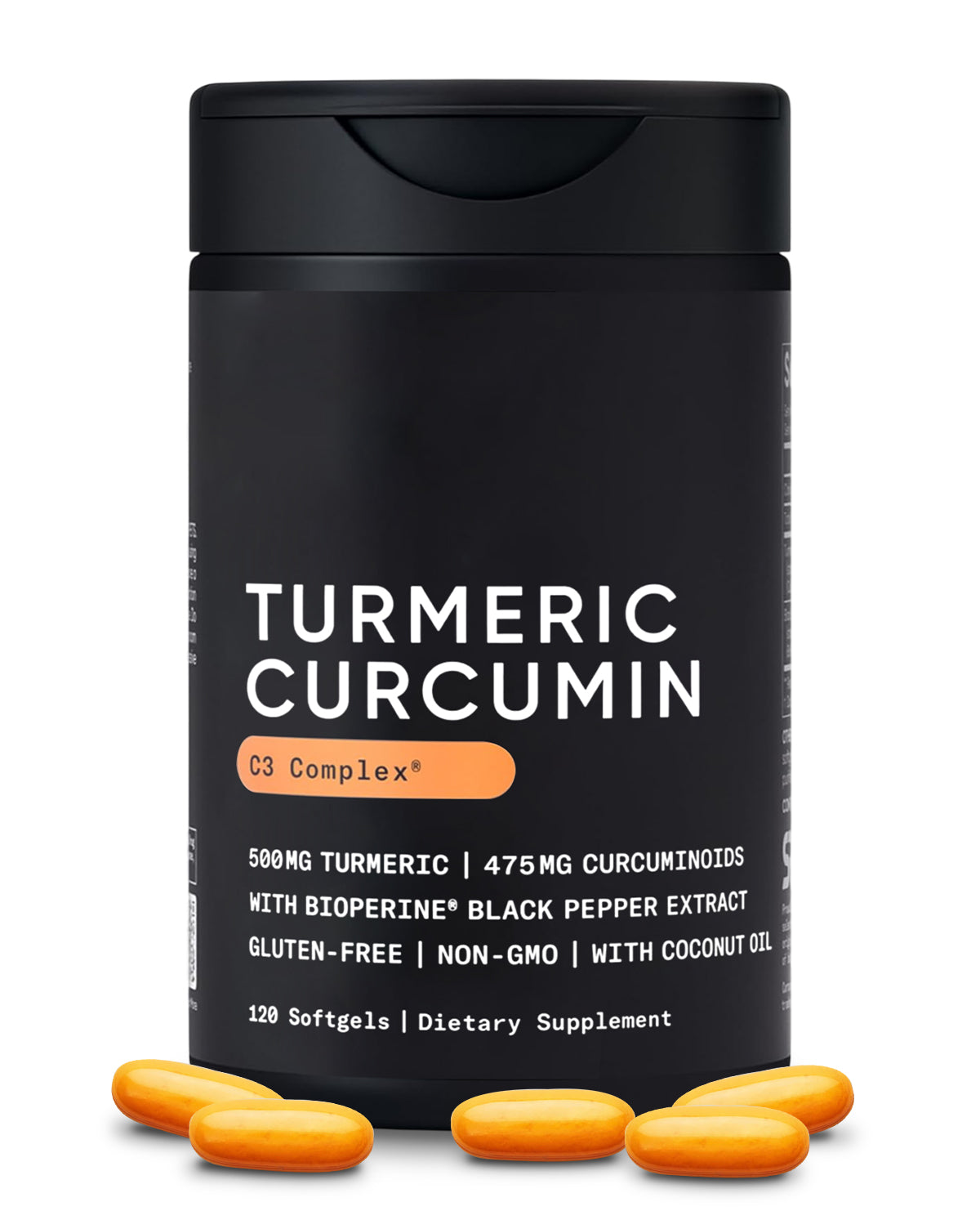Turmeric Curcumin 500mg with Black Pepper & Organic Coconut Oil – Daily Wellness Support