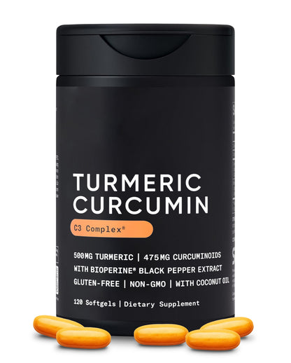 Turmeric Curcumin 500mg with Black Pepper & Organic Coconut Oil – Daily Wellness Support