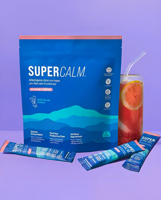 SuperCalm Raspberry Lemonade – Natural Stress Support & Sleep Aid
