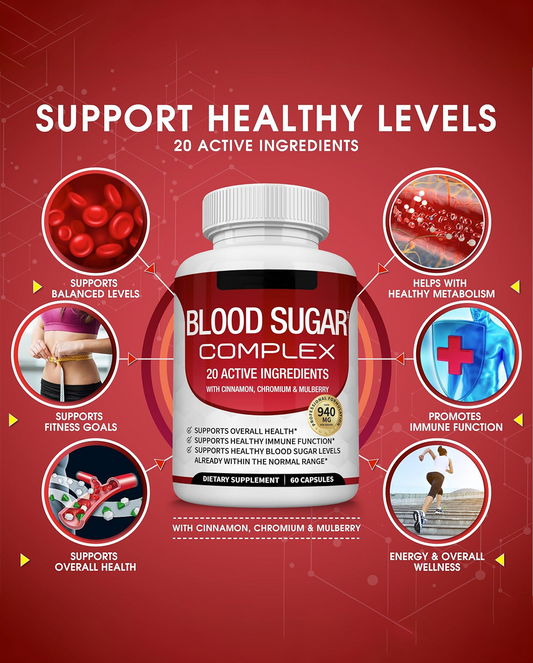 Blood Sugar Complex Supplement – Cinnamon, Chromium & Bitter Melon