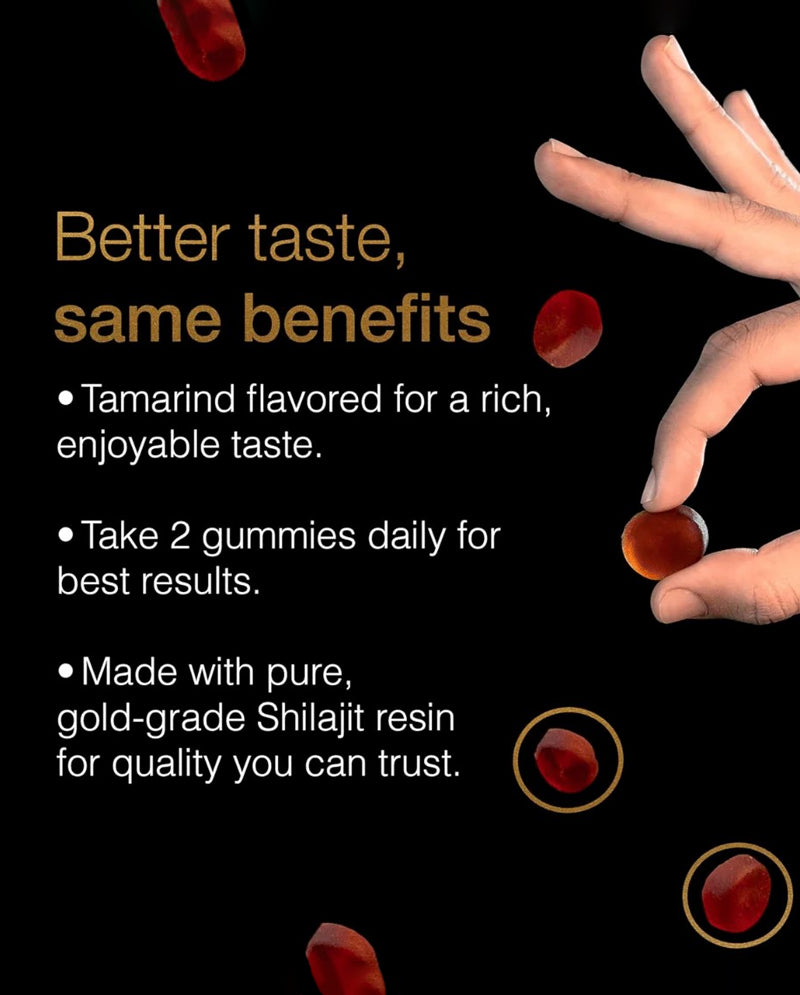 Herbal Gummies with Shilajit & Ashwagandha – Daily Vitality Support