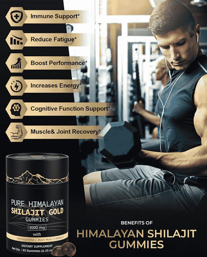Herbal Gummies with Shilajit & Ashwagandha – Daily Vitality Support