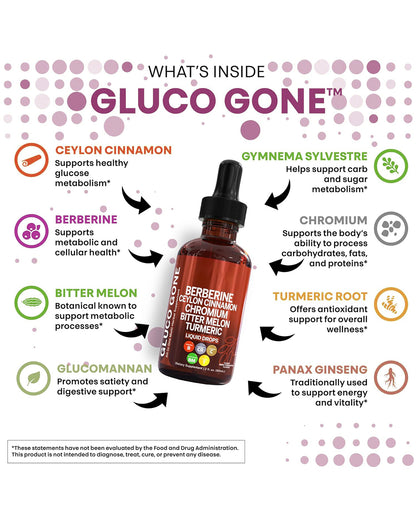 Clean Nutra Berberine with Ceylon Cinnamon Supplement Liquid Drops – GLP-1 & Metabolic Support