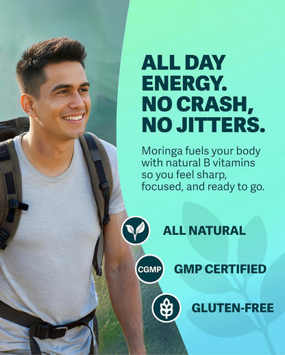 Moringa Capsules – Pure Moringa Leaf Powder for Daily Wellness & Vitality