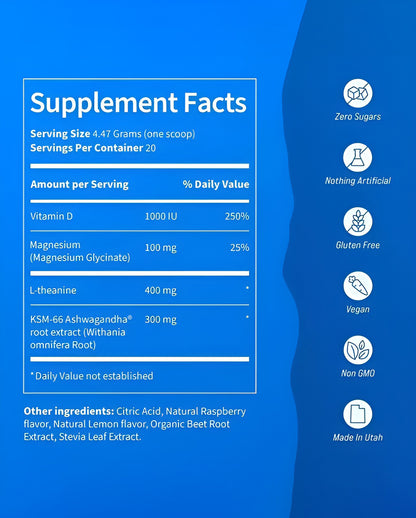 SuperCalm Raspberry Lemonade – Natural Stress Support & Sleep Aid