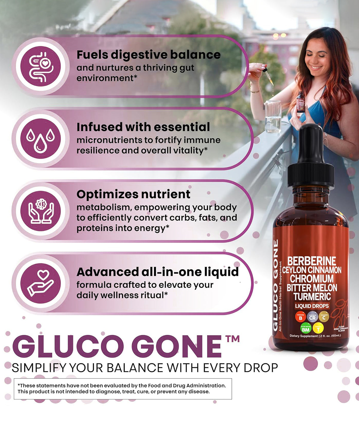 Clean Nutra Berberine with Ceylon Cinnamon Supplement Liquid Drops – GLP-1 & Metabolic Support