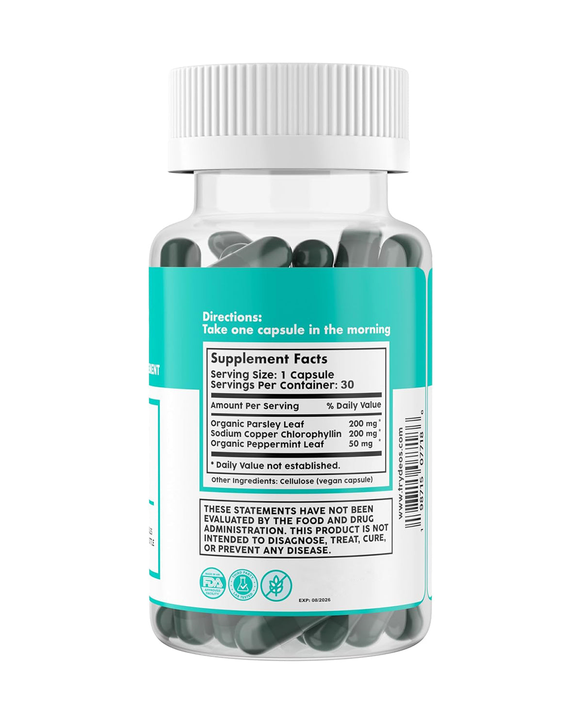 Internal Deodorant Supplement – Chlorophyll & Natural Botanicals for Daily Wellness