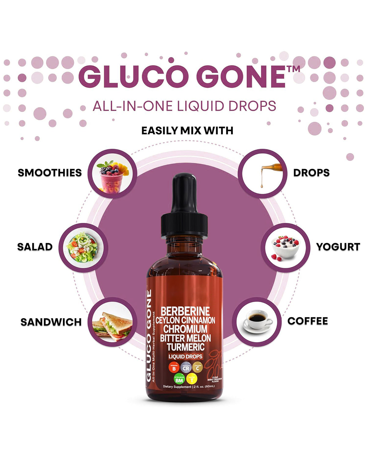 Clean Nutra Berberine with Ceylon Cinnamon Supplement Liquid Drops – GLP-1 & Metabolic Support