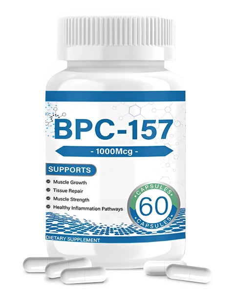 BPC-157 Peptide Capsules 1000mcg – Supports Muscle Recovery, Tissue Repair & Strength