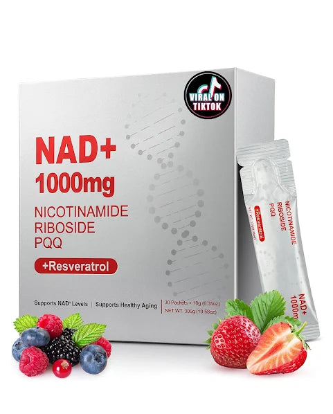 1000mg NAD+ Liquid Supplement with Nicotinamide Riboside, Resveratrol & PQQ